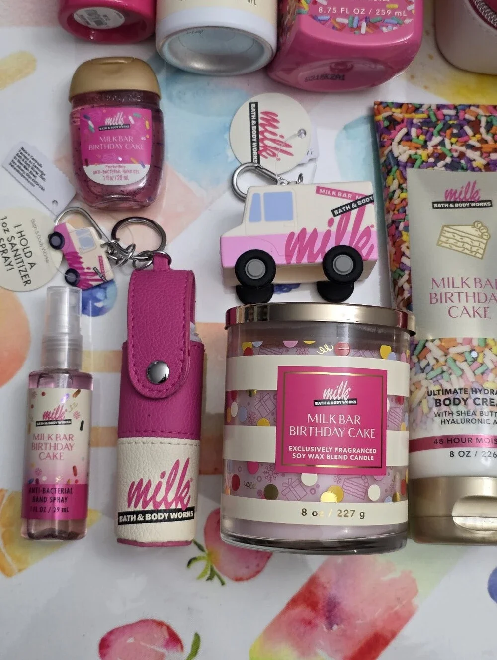 Bath & Body Works Milk Bar Birthday Cake Bath & Body 13 Piece Set New Ultra RARE
